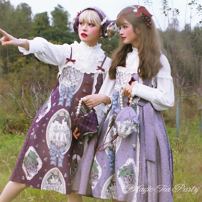 Magic Tea Party~Grape Princess Elegant Dress JSK Tunics Chic fashionable
