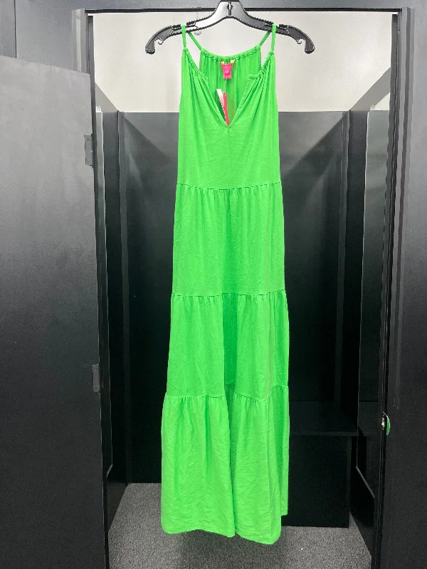 Green Dress Party Long Lilly Pulitzer NWT, Size Xs Tunics Yoga stretchy