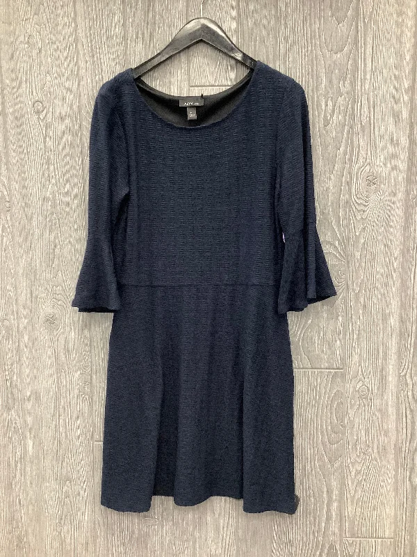 Navy Dress Party Short Alyx, Size Petite L sweetheart Neckline Romantic