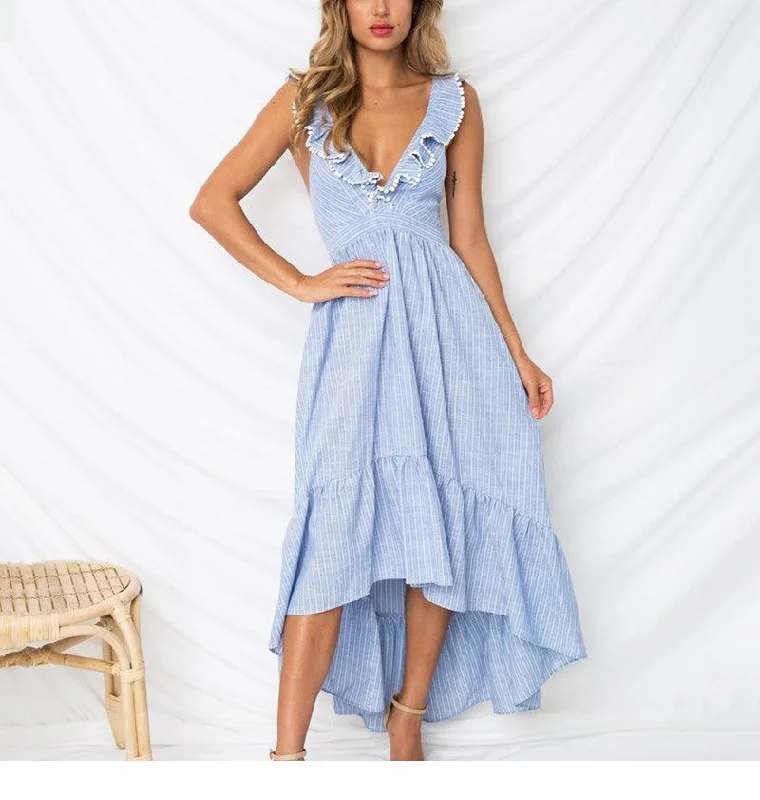 PARTY IN THE BACK DRESS Tunics stripes playful