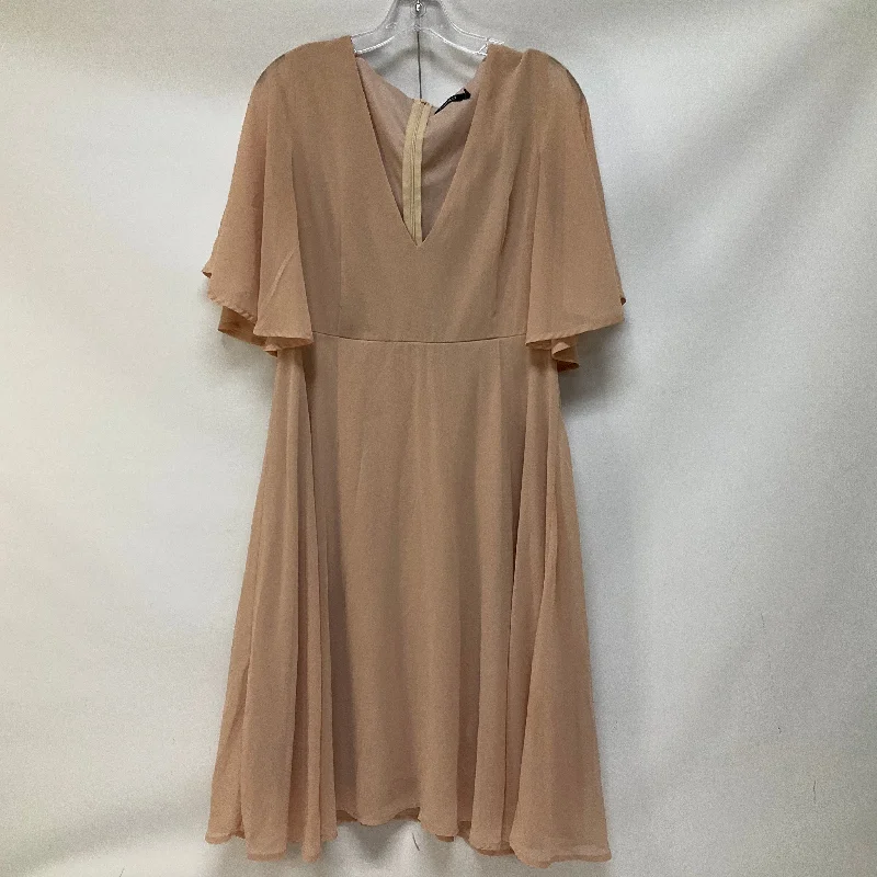 Peach Dress Party Long Boohoo Boutique, Size 10 Tunics Top Casual