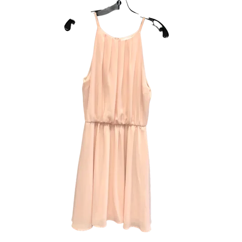 Peach Dress Party Short Lush, Size M Tunics Silk luxurious