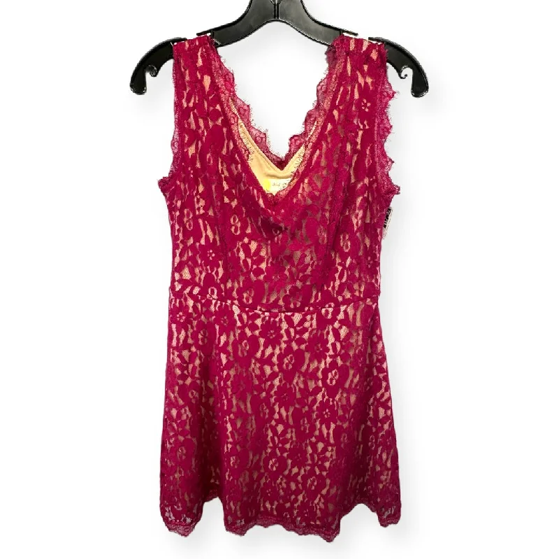 Pink Lace Dress Party Short Altard State, Size M Tunics Handmade artisanal