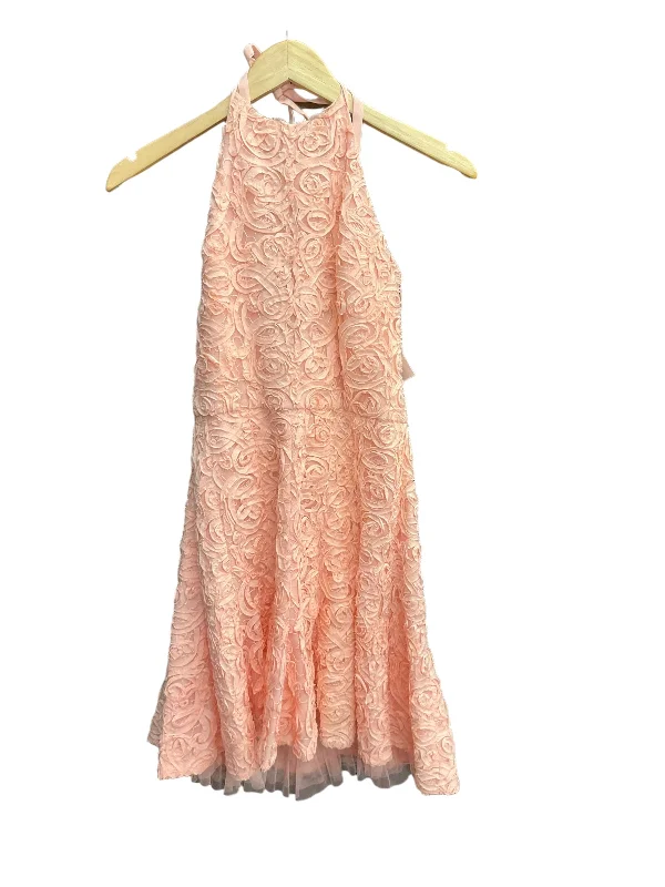Pink Dress Party Short Bcbgmaxazria, Size M empire Waist empire