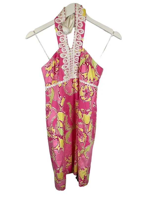 Pink Dress Party Short Lilly Pulitzer, Size 2 Tunics Stylish elegant