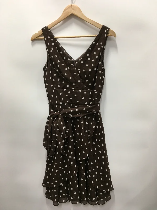 Polkadot Pattern Dress Party Short White House Black Market, Size S Tunics Luxurious premium