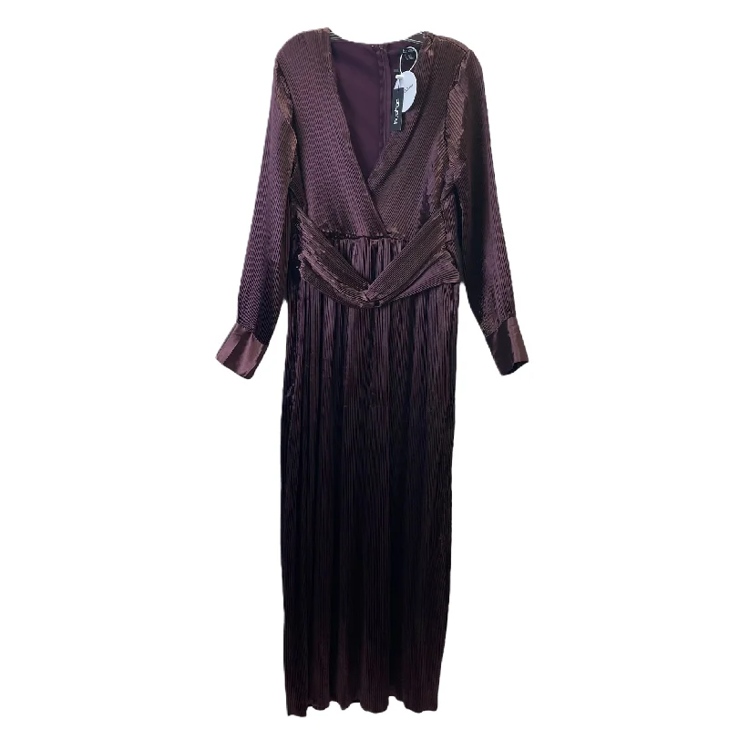 Purple Dress Party Long By Boohoo Boutique, Size: L Tunics Practical durable
