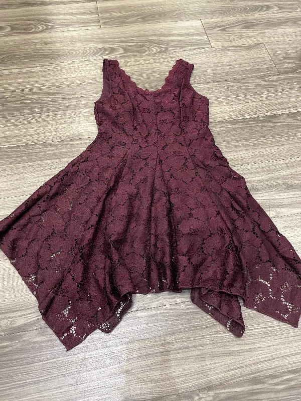 Purple Dress Party Short Altard State, Size S Crew Neckline Casual