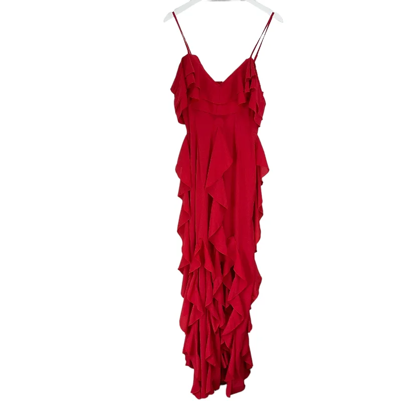 Red Dress Party Long Pretty Little Thing, Size 10 Tunics Denim casual