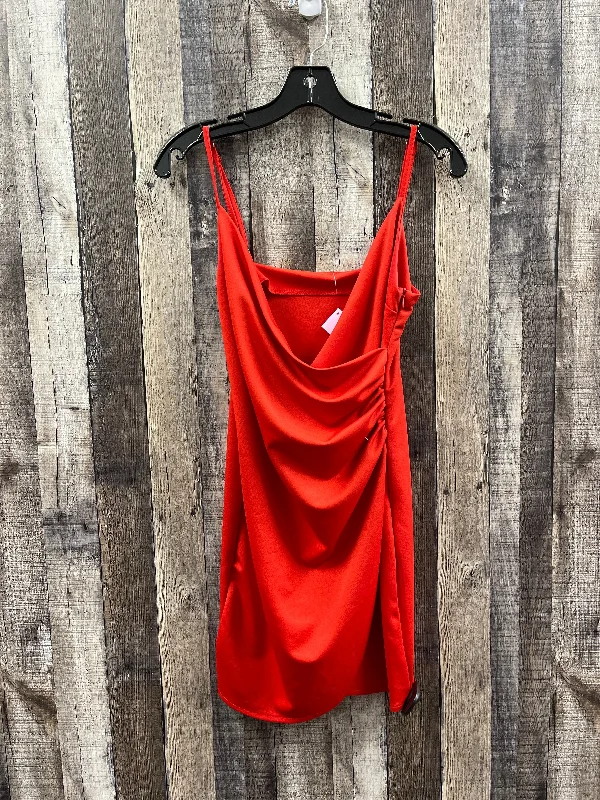 Red Dress Party Short Cmf, Size S Tunics Solid Classic