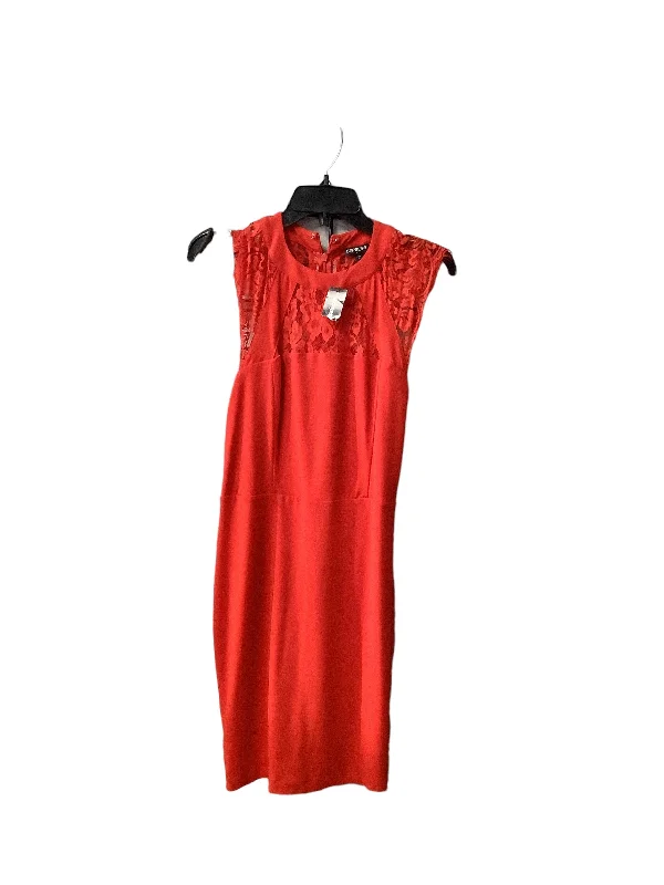 Red Dress Party Short Express, Size 12 Tunics Lace romantic