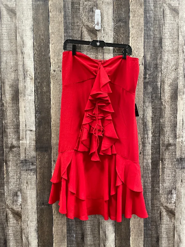 Red Dress Party Short Express, Size L Tunics Cozy comfortable