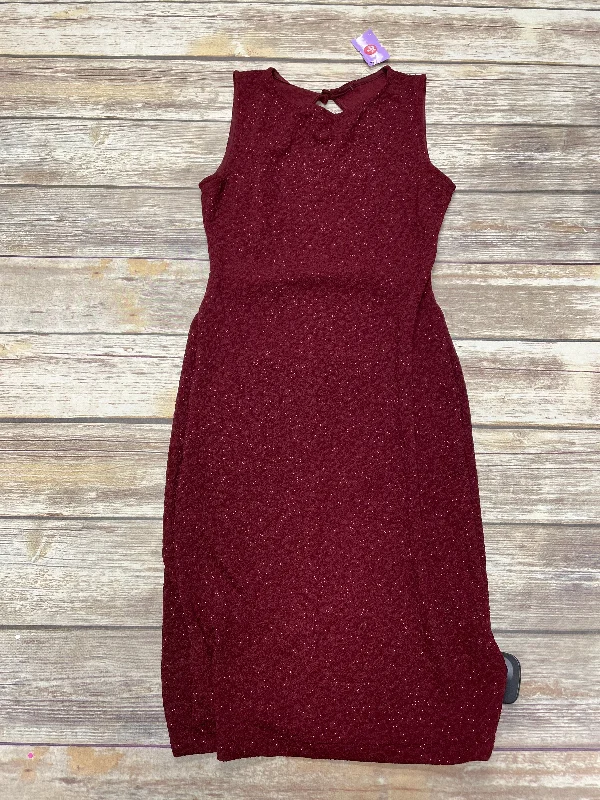 Red Dress Party Short Windsor, Size M Boat Neckline Classic
