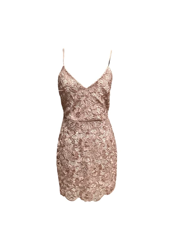 Rose Gold Dress Party Short Express, Size 6 Tunics Practical easy-care