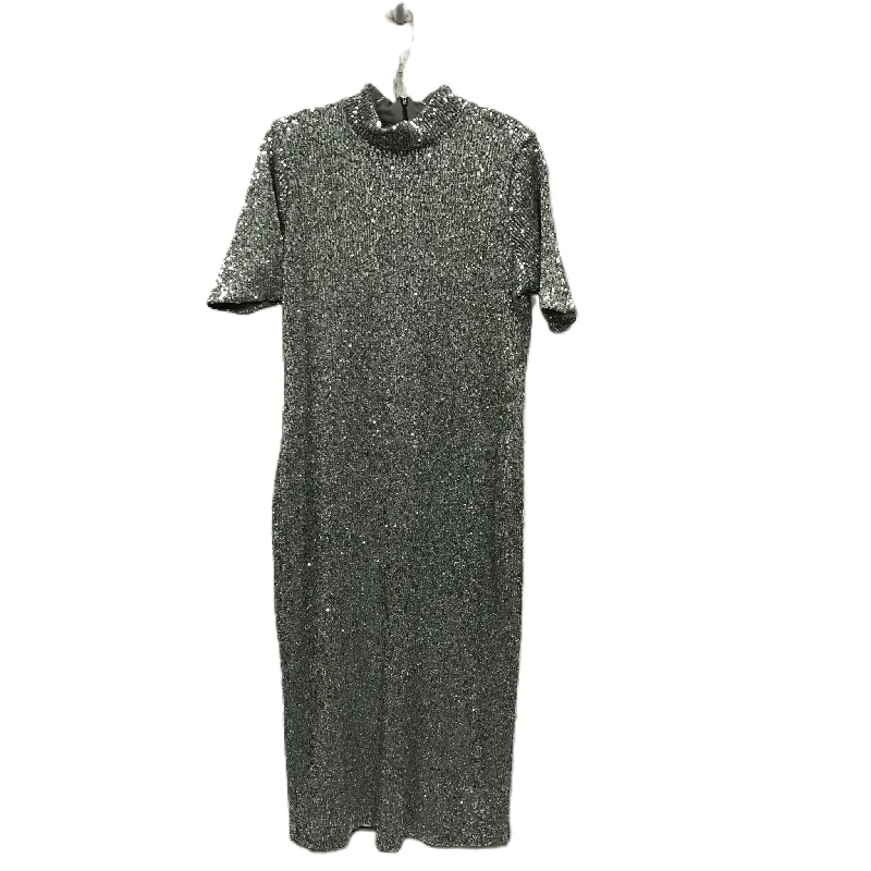 Silver Dress Party Long By Vineyard Vines, Size: M Tunics Exclusive limited