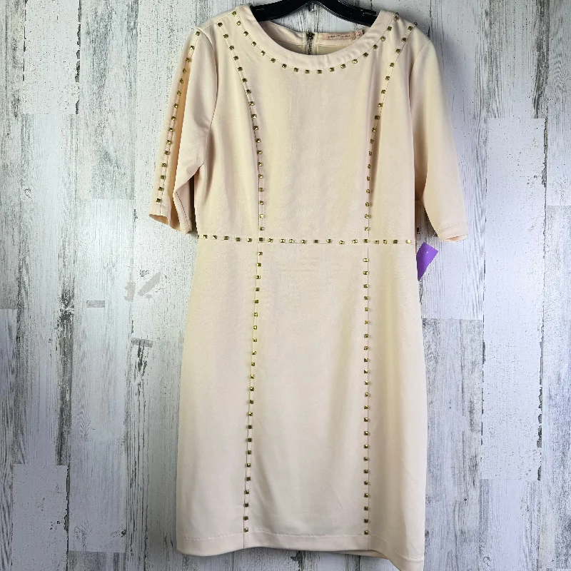 Tan Dress Party Short Gibson And Latimer, Size L Turtleneck Neckline Stylish