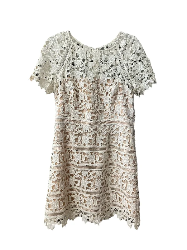 White Dress Party Short Eliza J, Size 14petite Tunics Trousers formal
