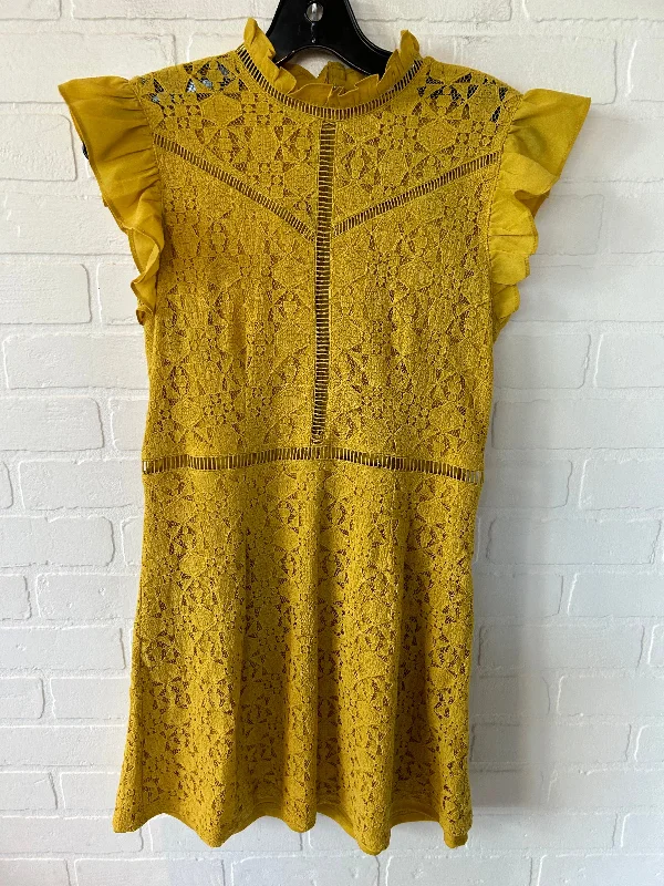Yellow Dress Party Short Altard State, Size M Tunics Review highly