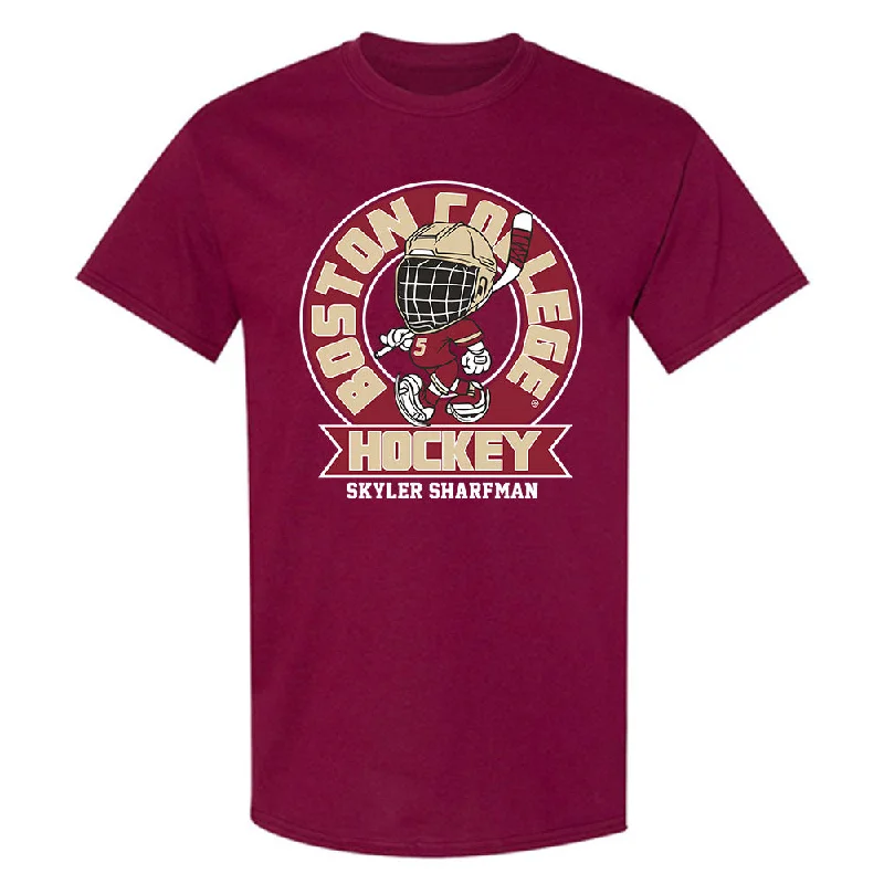 Boston College - NCAA Women's Ice Hockey : Skyler Sharfman - Fashion Shersey T-Shirt-- Elasticated Padded Insulated Boston College - NCAA Women's Ice Hockey : Skyler Sharfman - Fashion Shersey T-Shirt-- Elasticated Padded Insulated