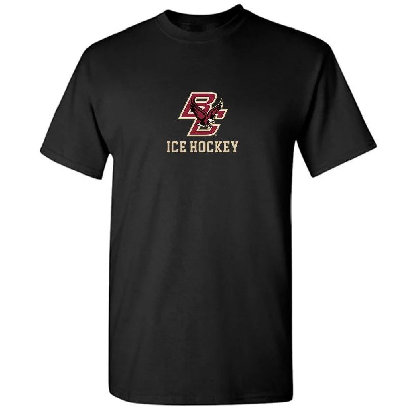 Boston College - NCAA Women's Ice Hockey : Skyler Sharfman - Classic Shersey T-Shirt-- Ribbed T-Shirt High Neck Heavyweight Boston College - NCAA Women's Ice Hockey : Skyler Sharfman - Classic Shersey T-Shirt-- Ribbed T-Shirt High Neck Heavyweight