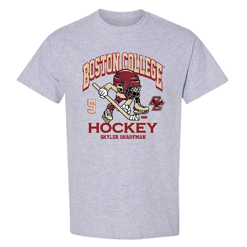 Boston College - NCAA Women's Ice Hockey : Skyler Sharfman - Fashion Shersey T-Shirt-- Modern Contemporary Chic Boston College - NCAA Women's Ice Hockey : Skyler Sharfman - Fashion Shersey T-Shirt-- Modern Contemporary Chic