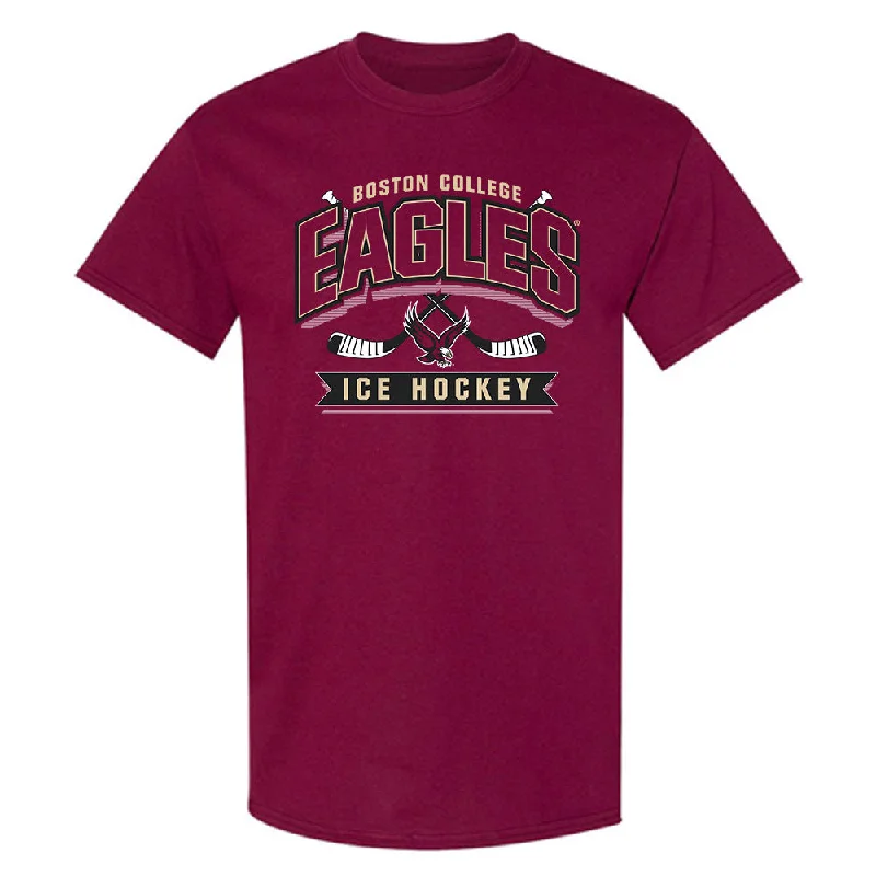 Boston College - NCAA Women's Ice Hockey : Skyler Sharfman - Sports Shersey T-Shirt-- Fleece Nylon Spandex Boston College - NCAA Women's Ice Hockey : Skyler Sharfman - Sports Shersey T-Shirt-- Fleece Nylon Spandex