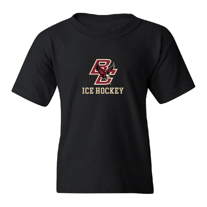 Boston College - NCAA Women's Ice Hockey : Skyler Sharfman - Classic Shersey Youth T-Shirt-- Fitted T-Shirt Seamless Stretchy Boston College - NCAA Women's Ice Hockey : Skyler Sharfman - Classic Shersey Youth T-Shirt-- Fitted T-Shirt Seamless Stretchy