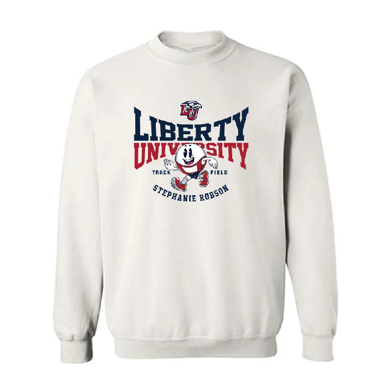 Liberty - NCAA Women's Track & Field : Stephanie Robson - Fashion Shersey Crewneck Sweatshirt Hoodie with Fur Luxurious Winter Liberty - NCAA Women's Track & Field : Stephanie Robson - Fashion Shersey Crewneck Sweatshirt Hoodie with Fur Luxurious Winter