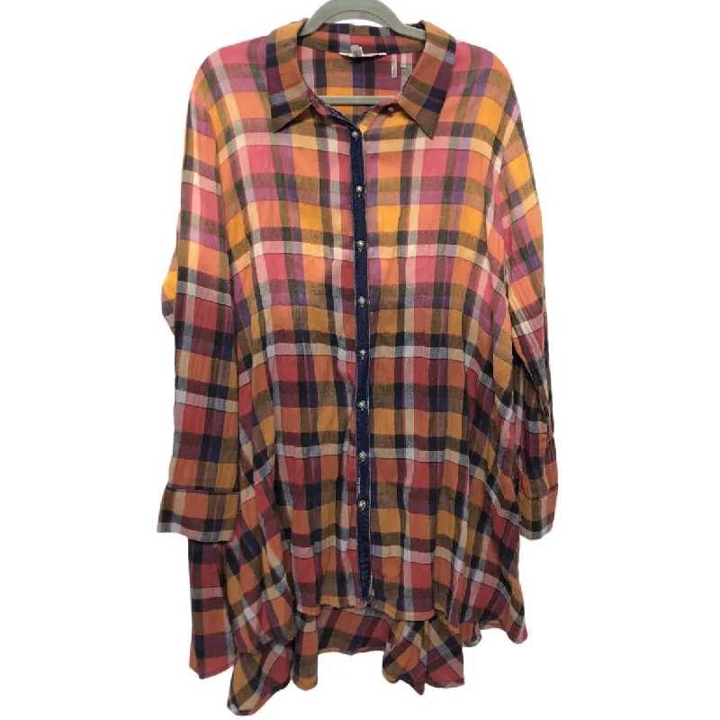 Dress Casual Short By Soft Surroundings In Orange & Purple, Size:Xl Tunics Practical easy-care Dress Casual Short By Soft Surroundings In Orange & Purple, Size:Xl Tunics Practical easy-care