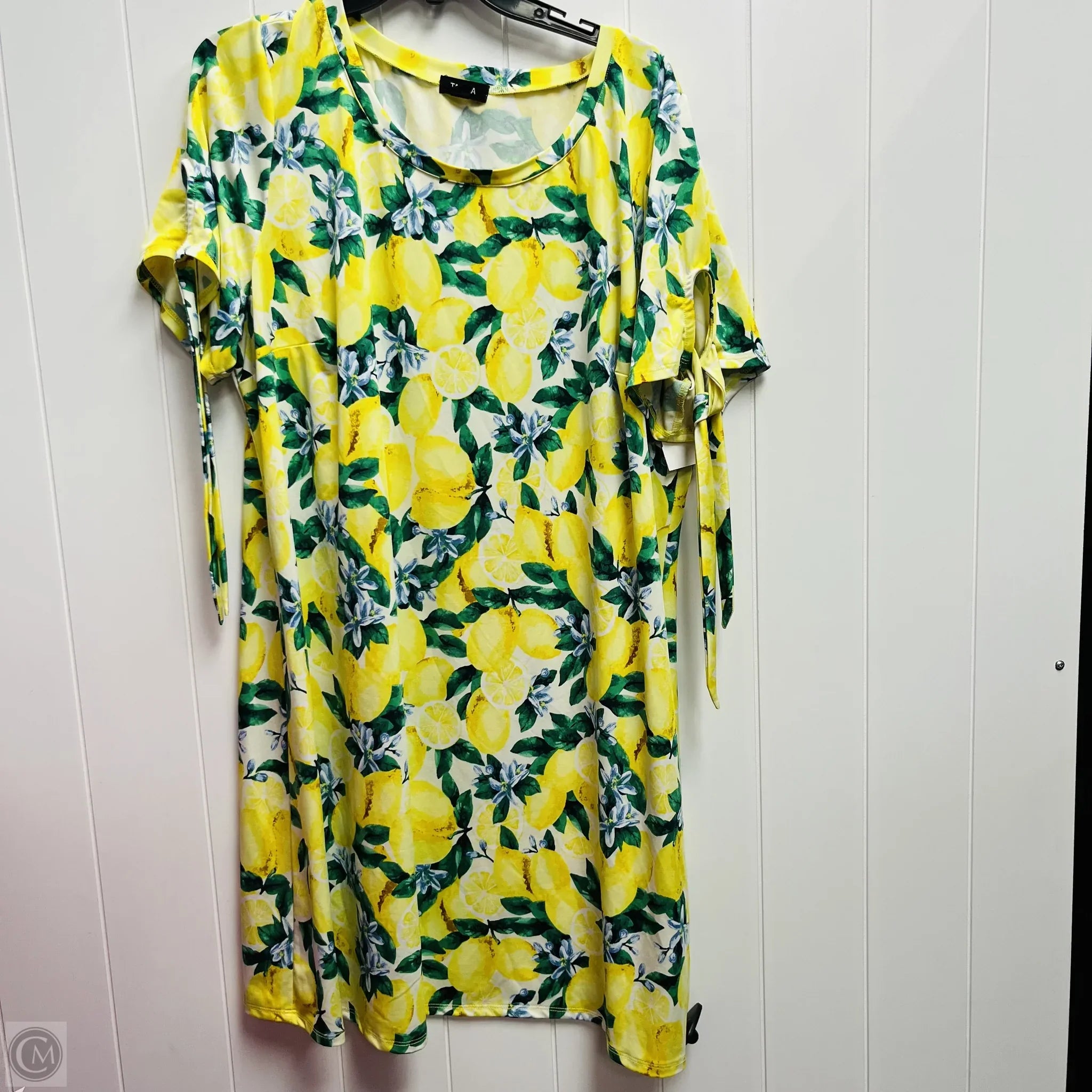 Dress Casual Short By Tacera In Green & Yellow, Size: 2x Tunics Versatile all-occasion Dress Casual Short By Tacera In Green & Yellow, Size: 2x Tunics Versatile all-occasion