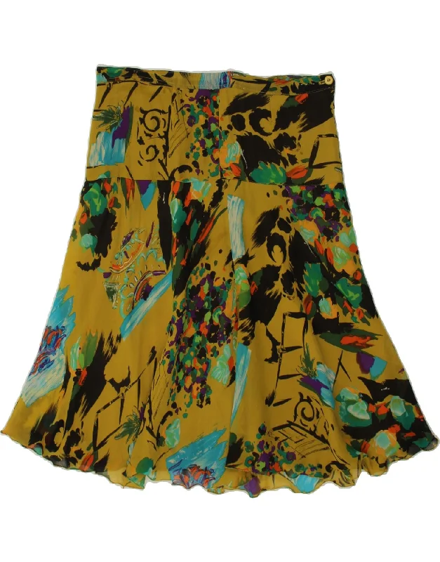 VINTAGE Womens Abstract Pattern A-Line Skirt W32 Large Multicoloured wool skirt sturdy VINTAGE Womens Abstract Pattern A-Line Skirt W32 Large Multicoloured wool skirt sturdy
