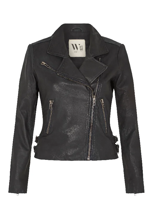 New Yorker Motor Jacket Black Leather Hooded Jacket Caped Jacket Shawl Collar Jacket New Yorker Motor Jacket Black Leather Hooded Jacket Caped Jacket Shawl Collar Jacket