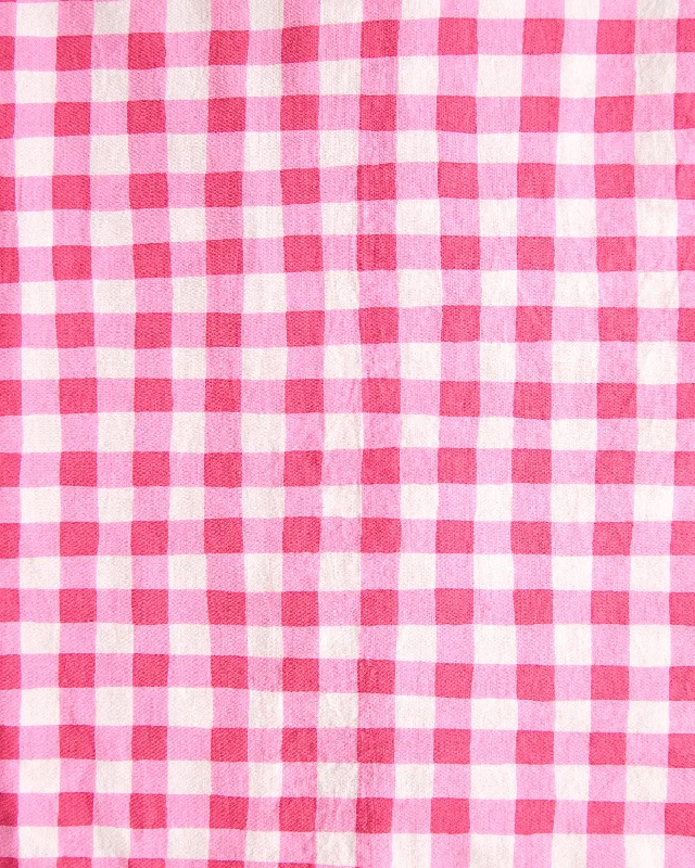 Garden Gingham - Long PJ Set - Pink Spritz